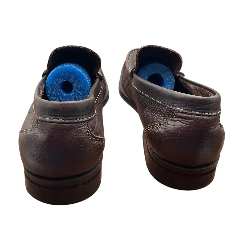 Sandro Moscoloni Rich Brown Leather Slip-Ons‎ 12D